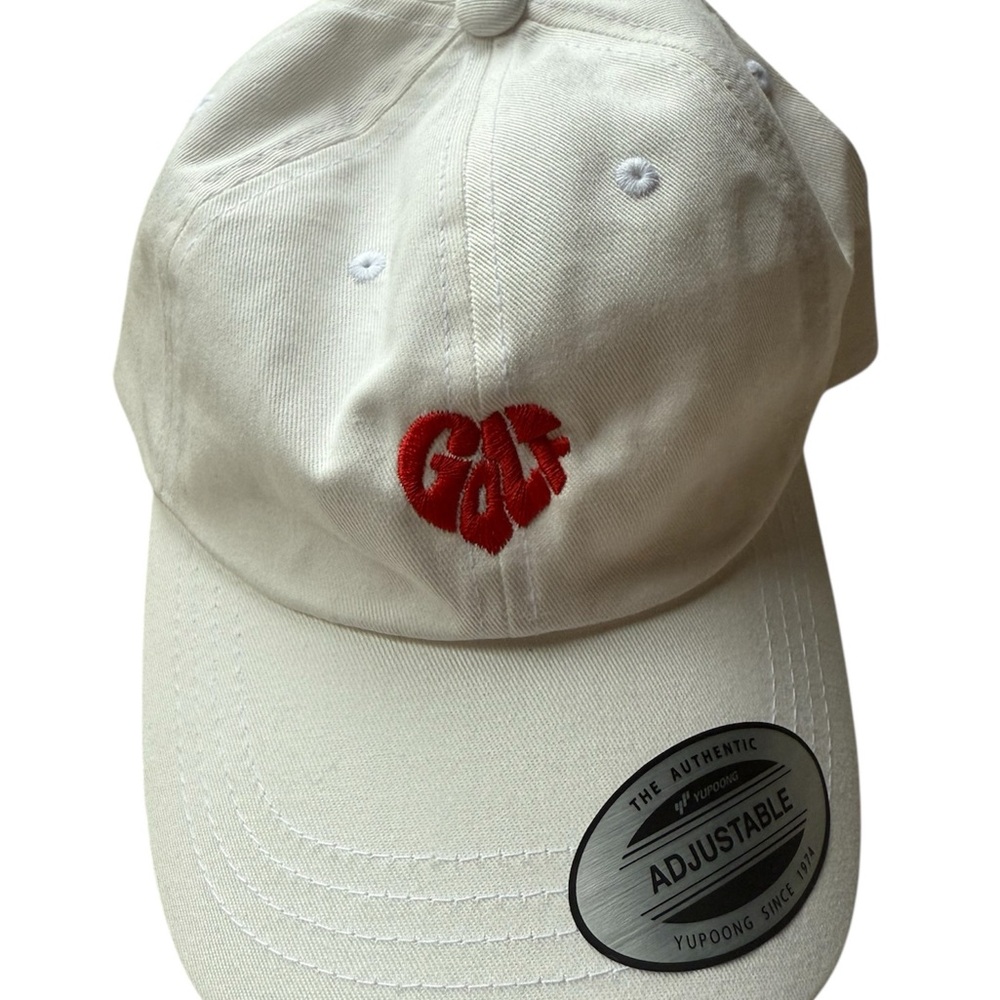 White Golf Hat Yupoong - One Size Adjustable New